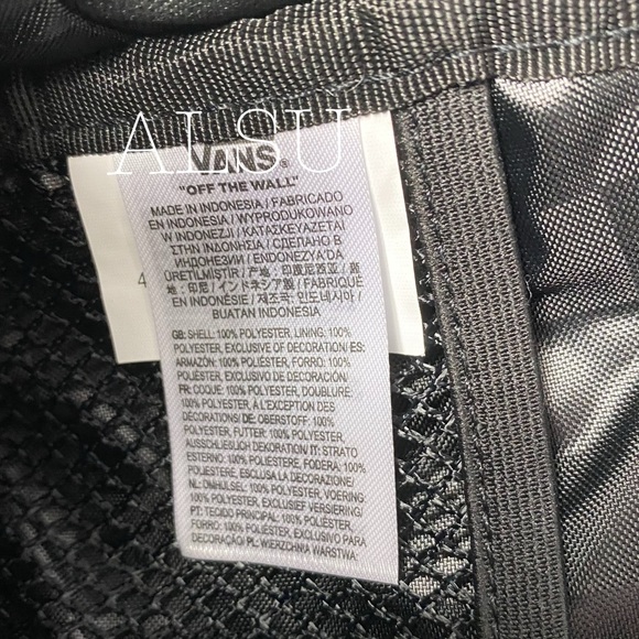 🔥SALE!🔥 VANS SCHOOLING IT Unisex Backpack School Laptop Bag Grey Zip Pockets - Picture 14 of 14